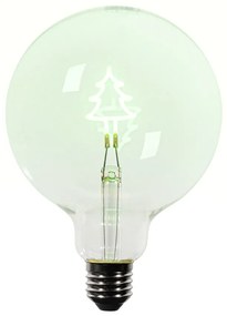 Коледна LED крушка E27 с филамент Коледно дърво G125 Прозрачна 1.8W 100 lm