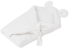 Бяло бебешко одеяло от букле 35x65 cm – Meowbaby