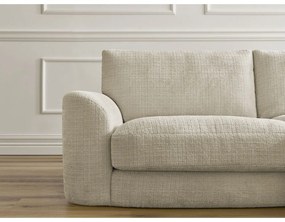 Бежов шенилов ъглов диван (десен ъгъл) Leonore – Bobochic Paris