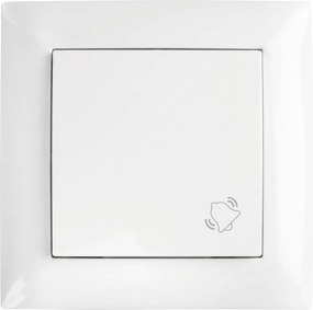 Бутон за Звънец с Рамка OSTE JNH008-W WHITE