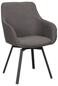 Сиви тапицирани трапезни столове в комплект 2 бр. Alison – Rowico