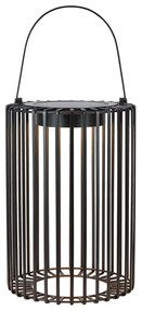 Черен екстериорен LED фенер със соларен панел с USB (височина 54 cm) Cavia – Markslöjd