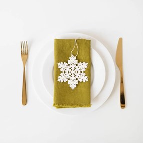 Комплект от 2 зелени ленени салфетки Classic, 40 x 40 cm - Linen Tales