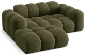 Зелен шенилов ъглов диван (ляв ъгъл) Treno – Cosmopolitan Design