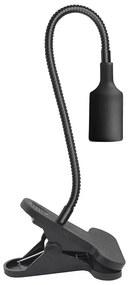 Гъвкава настолна лампа с клипс PLANTY 1xE27/30W/230V черна