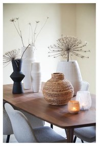 Кафява трапезна маса с акациев плот 100x220 cm Quenza – Light &amp; Living