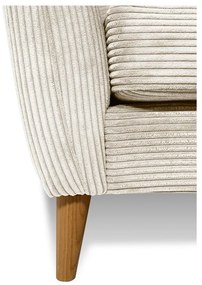 Бял диван от рипсено кадифе 170 cm Paris – Scandic