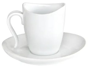Horecano - Порцеланова чаша с чинийка 230мл ЕЛИПС (3344) - Китайски порцелан