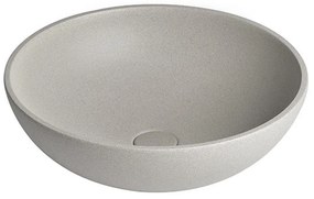 Светлосива бетонна кръгла мивка ø 44 cm Turf – Sapho