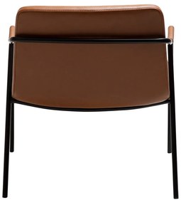 Кафяво кресло от изкуствена кожа Boto – DAN-FORM Denmark