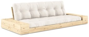 Кремав разтегателен диван 244 cm Base – Karup Design