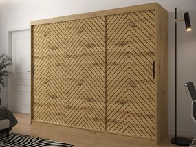 Плъзгащ се гардероб Jodelka-Artisan-Mauro-Дължина: 250 cm