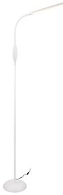 Бяла LED подова лампа (височина 145 cm) Toro - Trio