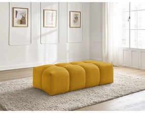 Табуретка от прежда с примки от букле в цвят горчица Everest – Bobochic Paris