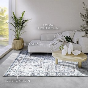 Светлосин килим 200x290 cm Saveh Cream Blue – Elle Decoration