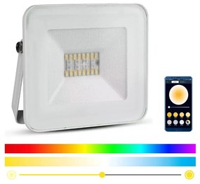 LED RGB Смарт димируем прожектор LED/20W/230V IP65 бял