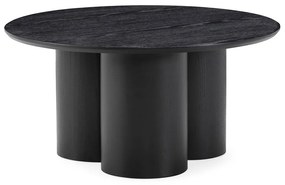 Черна кръгла масичка за кафе ø 80 cm Lua – MOME