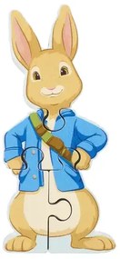 Дървен мини пъзел Peter Rabbit, в торбичка