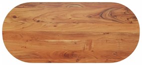 370083 vidaXL Плот за маса, 90x40x2,5 см, овален, масивна акация
