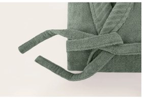 Зелен памучен халат за баня размер S/M - Foutastic