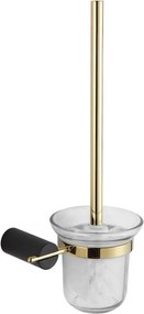 Mexen Aron тоалетна четка, черна/златна - 7088150-57