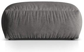 Сива кадифена модулна табуретка Martina – Micadoni