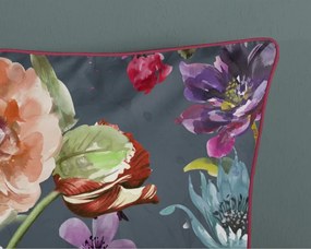 Антрацитно двойно удължено спално бельо от памучен сатен 240x220 cm Parma – Descanso