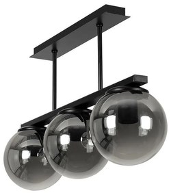 Плафон ТРЕВИЗО, черен/сив, 3хE27