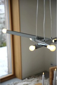 Метално висящо осветително тяло в сребрист цвят Stack – Markslöjd