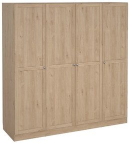 Гардероб с дъбов декор в естествен цвят 195,5x200 см Billund - Tvilum