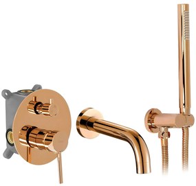 Смесител за вана -Вграден Rea Lungo Copper + BOX