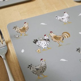 Коркови подложки за хранене в комплект 4 бр. 21x29 cm Hen House – Cooksmart ®