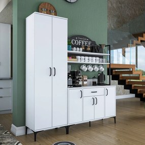 Многофункционален шкаф JE148, цвят Бял