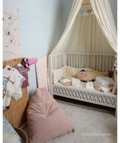 Детски пуф в сиво-розов цвят Cleo Vintage Nude – Lorena Canals