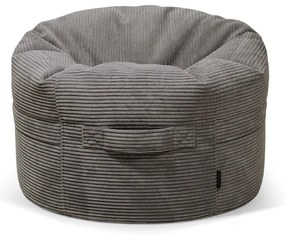 Детски пуф от рипсено кадифе в тухлен цвят Roll 80 – SLOWDOWN