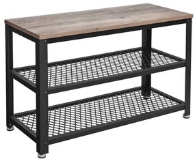 Обувница DAVOR кафява/черна