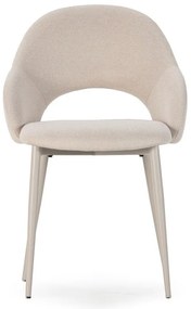 Бежови тапицирани трапезни столове в комплект 2 бр. Lia – Marckeric