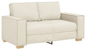 4104979 vidaXL Двуместен диван, ленен, 120 см
