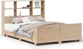 3323683 vidaXL Рамка за легло без матрак, 160x200 см, масивна чамова дървесина