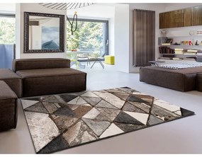 Кафяв килим Истанбулски триъгълник, 140 x 200 cm - Universal