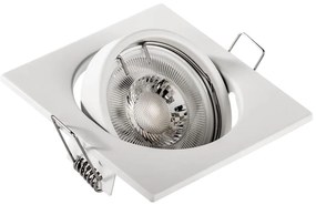 Вградено осветително тяло 1xGU10/MR16/10W/230V 9x9 см бяло