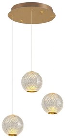 LED полилей на кабел CREMONA 3xLED/5W/230V 3000K златист