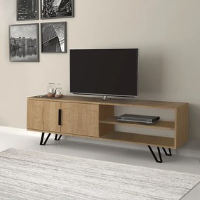 Меламинови мебели за телевизор Foot в цвят сонома 160x35x49см.