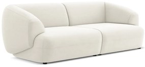 Бял кадифен диван 232 cm Moana – Makamii