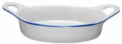 Horecano - Керамична тава овална за печене бяла 27x14,3xh7см (UN30-003-1-W)