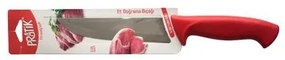 Pirge - Нож за месо №3 от неръждаема стомана 18см червен-PRATIK-(43036)