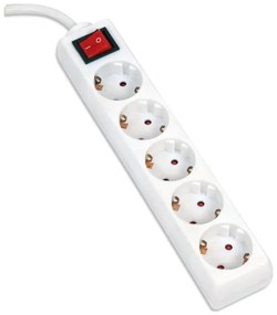 Удължител с ключ 5Z Тип F 1,5м SCHUKO бял