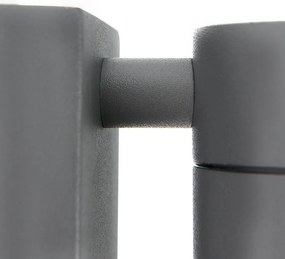 Външна стенна лампа антрацит IP44 със сензор за здрач - Solo