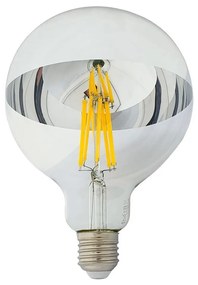 LED Крушка с огледален сферичен връх DECOR MIRROR G125 E27/12W/230 4200K сребриста