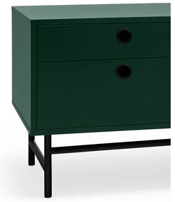 Черно-зелена маса за телевизор Punto - Teulat